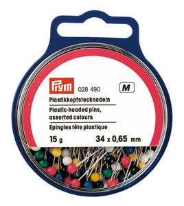 Prym Plastic-headed pins - 0.65 x 34mm