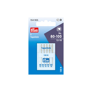 Prym Special topstitch and metallic sewing machine needles with flat shank