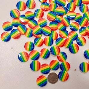 Rainbow Buttons - 20mm