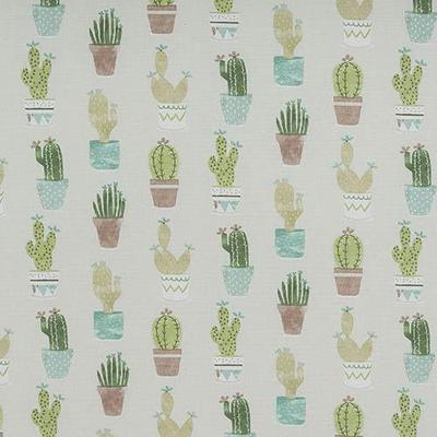 Pastel Cactus Soft Furnishing Cotton