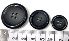 Various Colours Traditional Gloss-Rimmed Bonfanti Buttons with Matte Centre