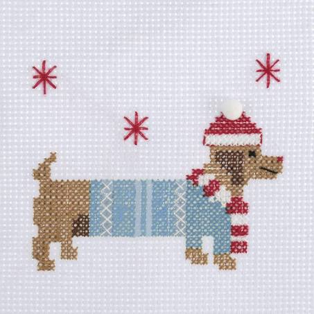 Dachshund Cross Stitch Kit