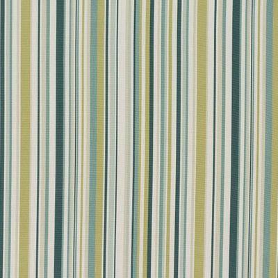 Blue and Green Stripe Soft Furnishing Cotton