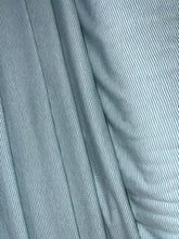 Mint and White Stripe Fine Cotton Jersey
