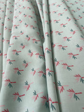 Palm Tree Print, Mint Green and Pink - Viscose