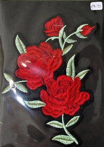 Large Red Rose - Iron On Motif