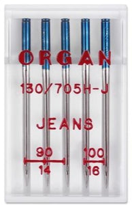 Jeans Assorted Needles - 5 Pack - Organ 130/705H-J