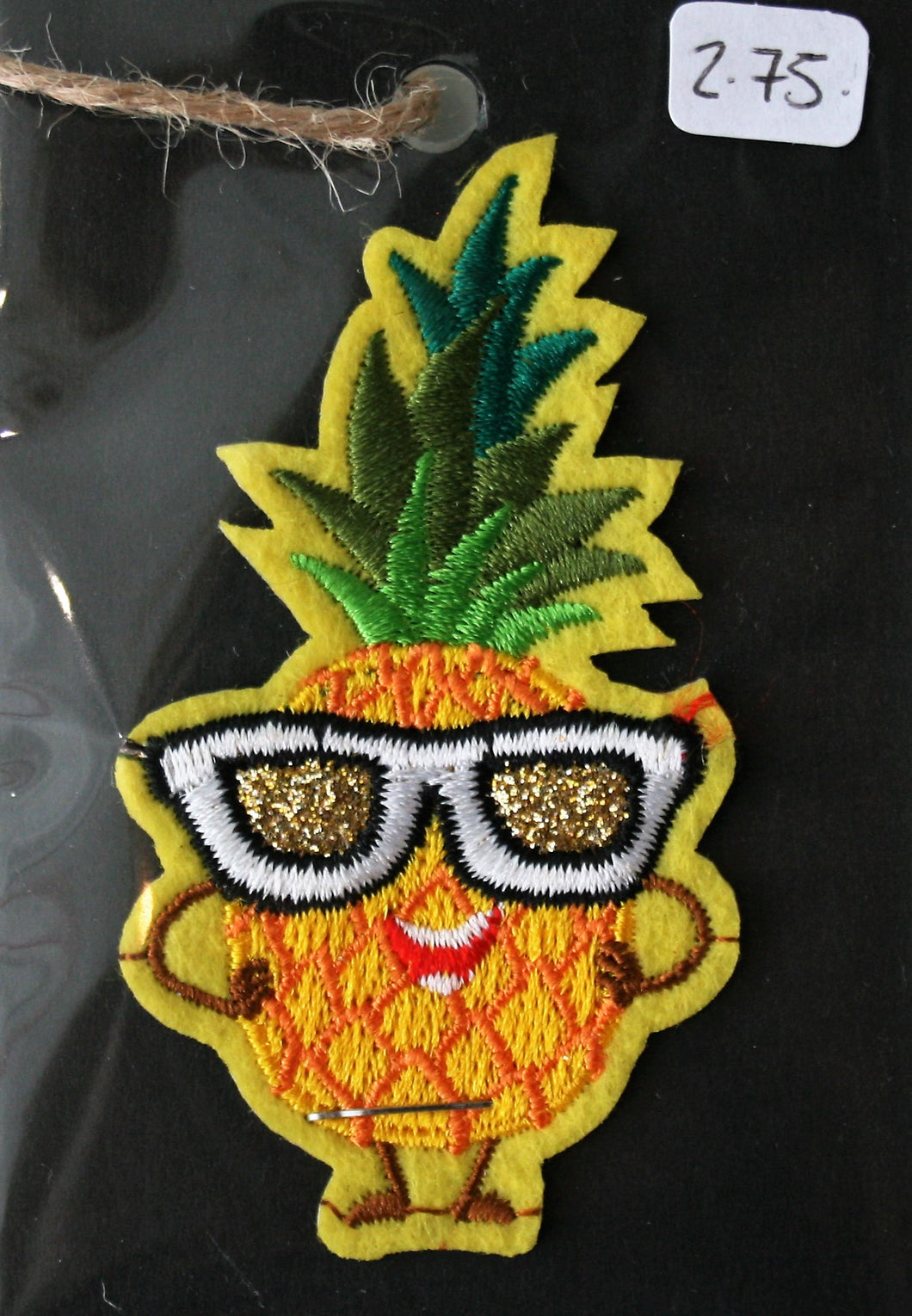 Happy Pineapple - Iron On Motif
