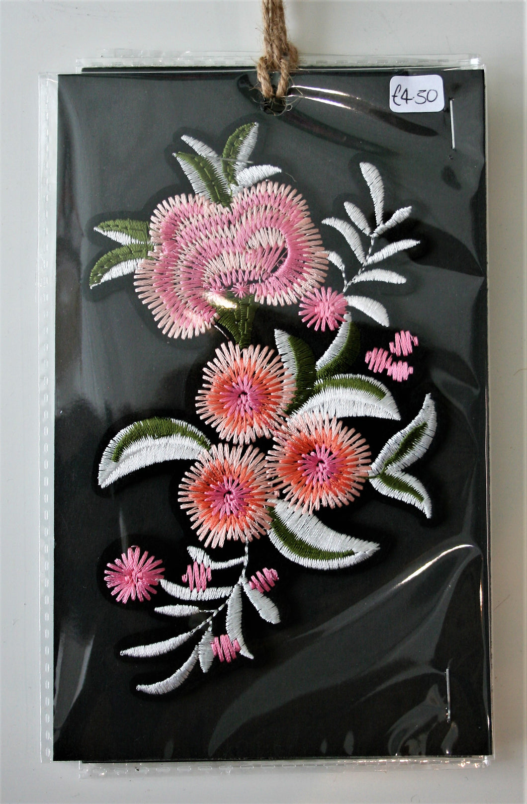 Pink and Peach Flowers - Iron On Motif