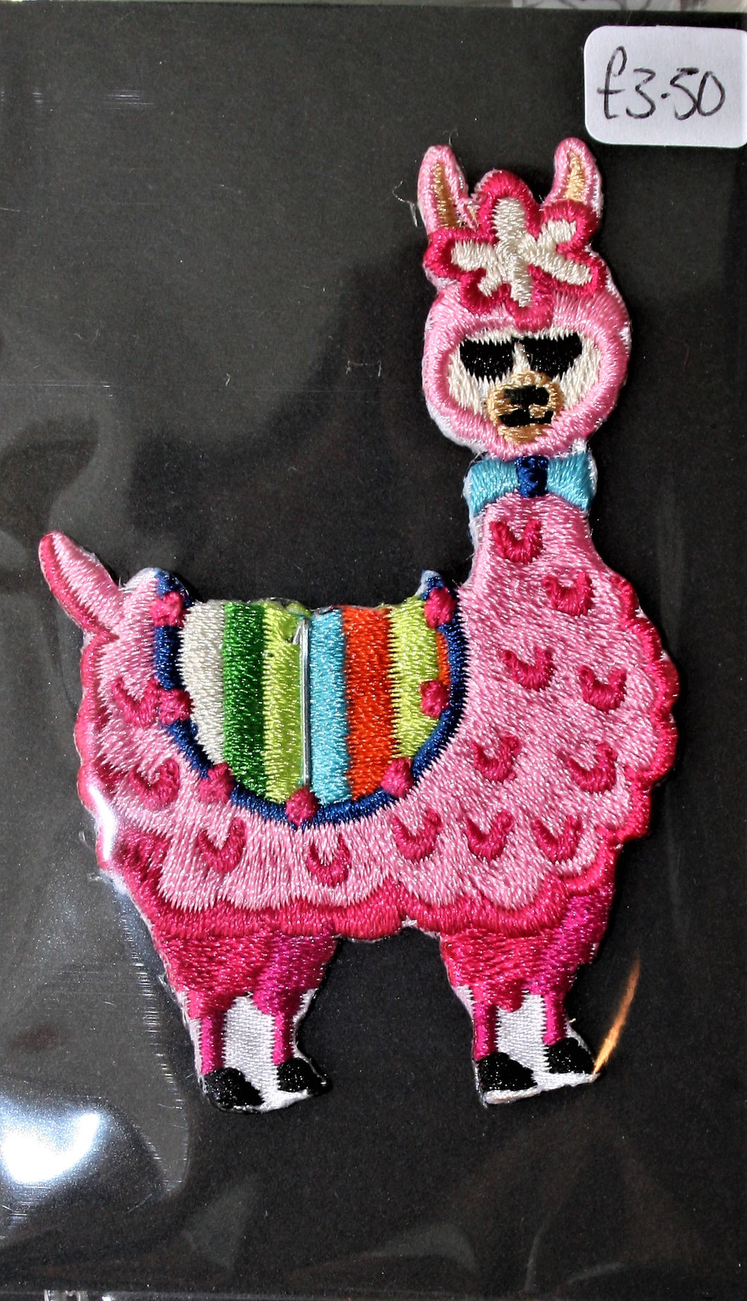Pink Llama - Iron On Motif