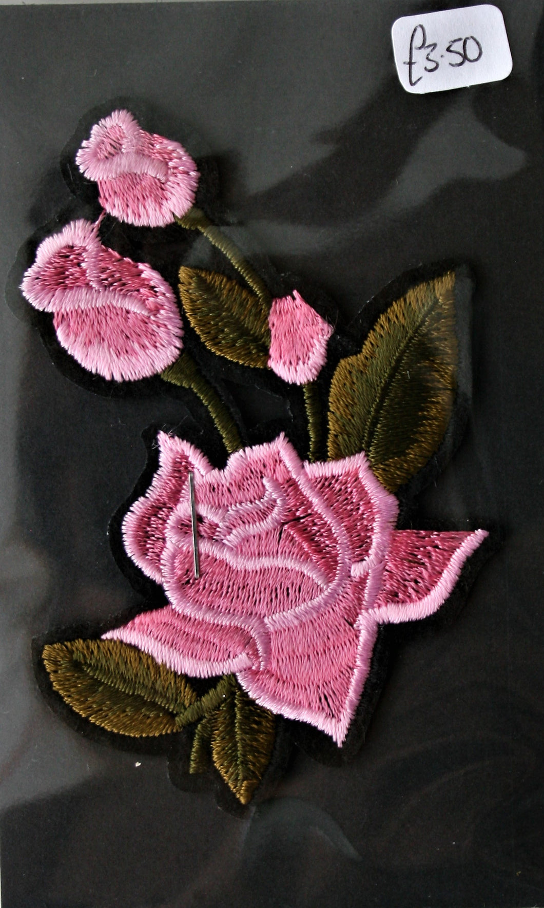 Pink Rose - Iron On Motif
