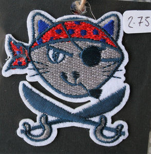 Pirate Cat - Iron On Motif